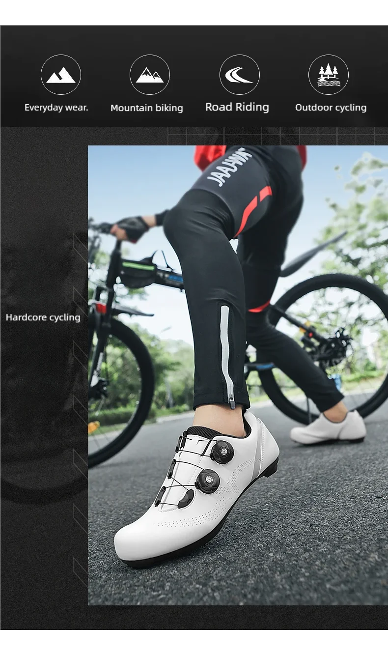 Cycling Sports Shoes, MTB Men's Mountain Bike Shoes, Racing Shoes, Off-Road Mountain Bike Pedal Cycling Shoes, Mountain Competition