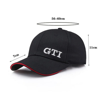 Шапка с букви за мъже и жени, състезателна шапка за кола, Golf GTI, бейзболна шапка, спортна и развлекателна шапка, шапка за къмпинг, плаж и слънце B185