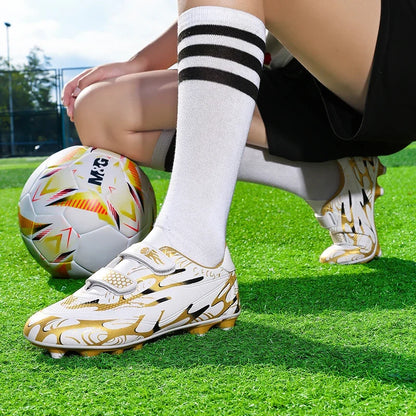 Nouveaux hommes enfants bottes de Football ultralégers garçons chaussures de Football professionnelles crampons antidérapant Match herbe chaussures d'entraînement livraison directe
