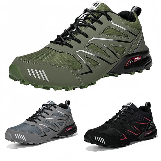 Men's Lockless Cycling Shoes,Outdoor Mountain Cross-Country Non-slip Hiking shoes,Breathable Sports Shoes,Road Cycling Shoes