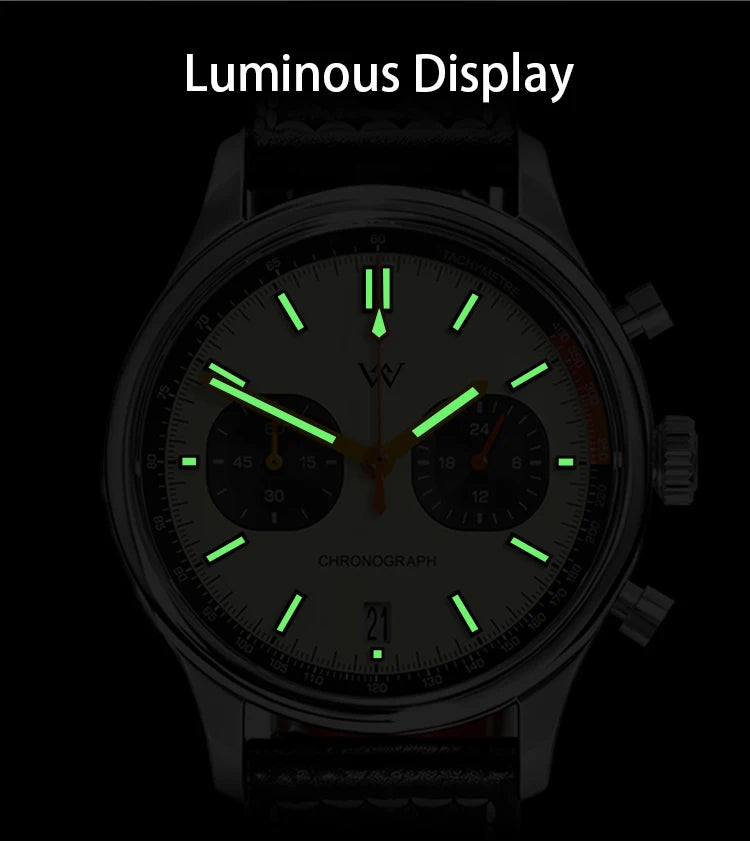WM Watch VK64 Quartz Watch Waterproof Classic Casual Business Men's Watch Welly Merck Watch WM247M