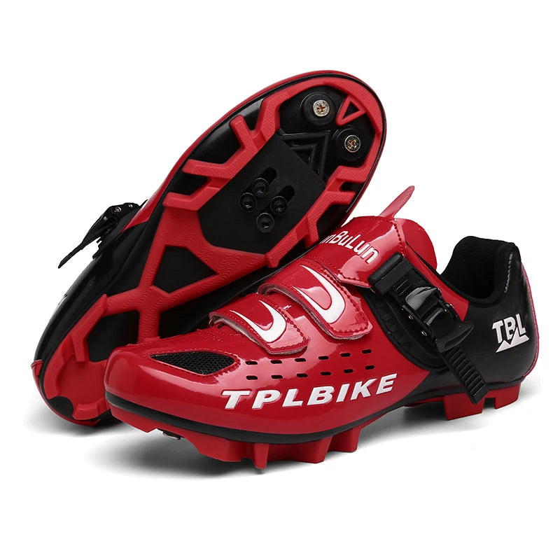 New Men’s and Women’s Bicycle Shoes Outdoor Cycling Shoes with Three Functional Soles Professional Training Shoes