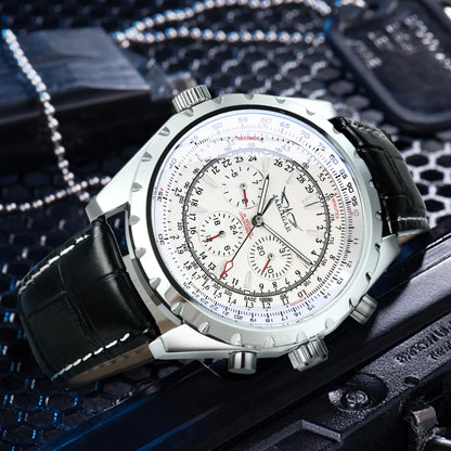 JARAGAR 212 Mechanische Automatikuhr für Herren, Business-Mode, Luxus, Wochenkalender, Herrenuhr, Premium-Geschenk, Reloj Hombre