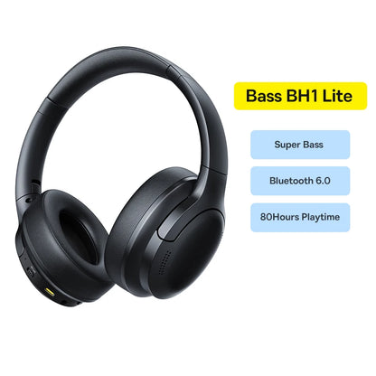 Baseus kabellose Bluetooth 5.3 Over-Ear-Kopfhörer – HiFi-40mm-Treiber, faltbares Headset mit 70H Wiedergabezeit und Spatial Audio