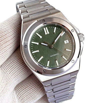 Relógio Mecânico Masculino Tandorio New Black Luxury Business Engineer Style com Vidro de Safira, 100m à Prova de Água, NH35A Automático
