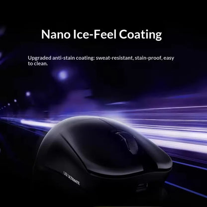 NEW ATK U2 V2 Mini Ultimate Wireless Gaming Mouse Tri-model Lightweight PAW3950Ultra 8KHz 500mAh Custom Ergonomic E-sports Mouse