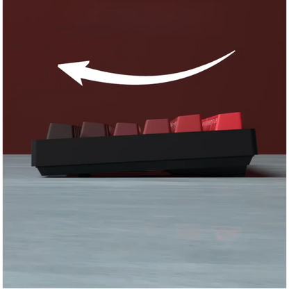 Nuevas teclas para teclado mecánico gaming 60/64/84/98/108 con interruptores MX, 135 teclas OEM PBT con grabado lateral y color degradado rojo y negro