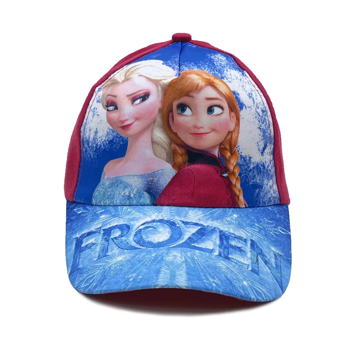 Disney-prinsesse Elsa, Anna og Sofia fra Frost – anime-figur – baseballkasket – Terylene-kasket med skygge – tegneseriepige – børnehovedbeklædning – gaver