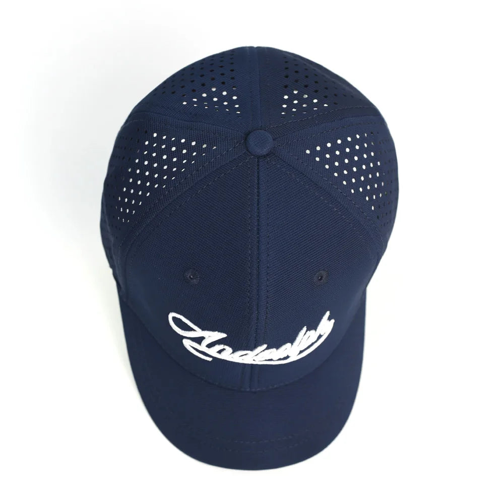 Casquette de baseball à mailles, à visière courte, dos fermé, pour homme et femme, respirante, à fermeture à pression, ajustée, style « dad hat », réglable, unie, style « trucker »