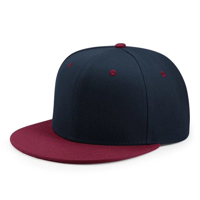 Casquette ajustée entièrement fermée, taille New York Plus Large, style « trucker » pour homme, visière plate, style hip-hop, unie, snapback, sans impression, visière plate, bord Era