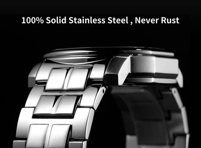 BERNY Men's Mechanical Watch, Top Accuracy, Automatic Wristwatch, Luxury Male Clock, Sapphire, Self-Winding, Waterproof