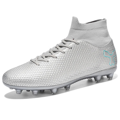 New Unisex Long Spike Football Boots Men Broken Nail Soccer Shoes AG/TF Training Soccer Cleats Sneakers Non-Slip Ankle Shoes