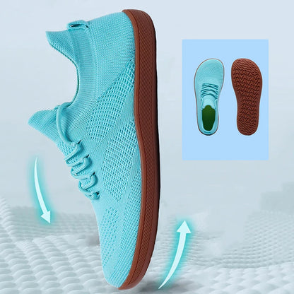 Unisex Minimalist Barefoot Shoes Lightweight Breathable Wide Toe Sneakers for Outdoor Casual Walking