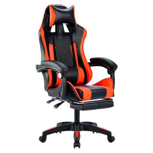 Tovarniški vrtljivi gaming dirkalni stoli za gamerje z oporo za noge
