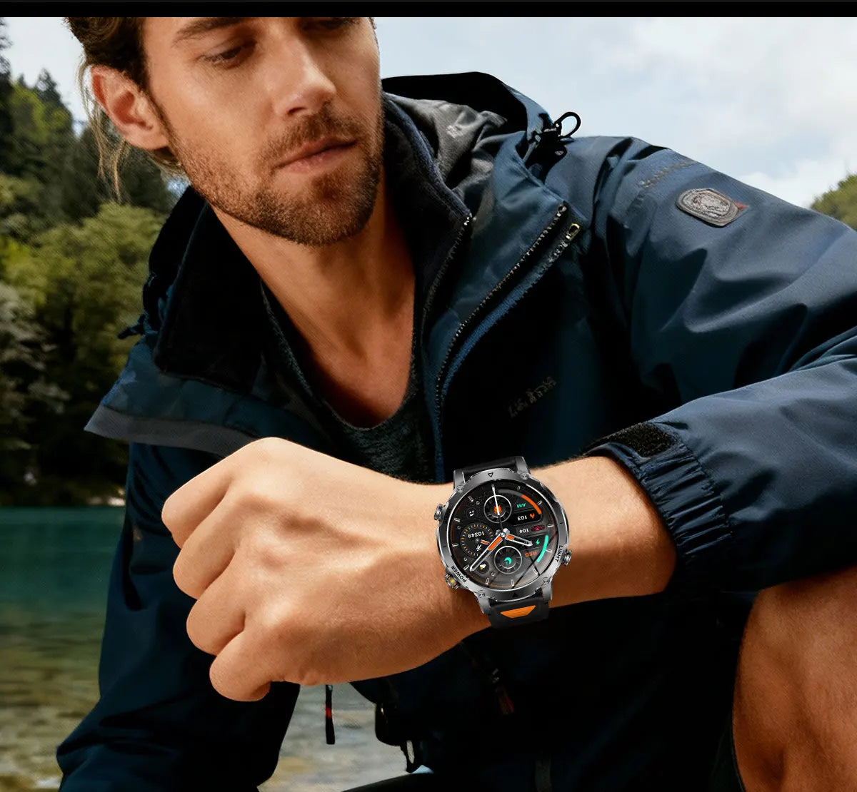 2026 TANK Ultra New 1400mAh Big Battery Smart Watch Men GPS path Sport Flashlight BT Call Waterproof Outdoor Military Smartwatch