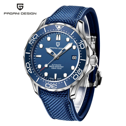 PAGANI DESIGN Men's Watches Mechanical Automatic Watch Sport Ceramic Bezel Luminous Stainless Steel Waterproof Top Watch for Men