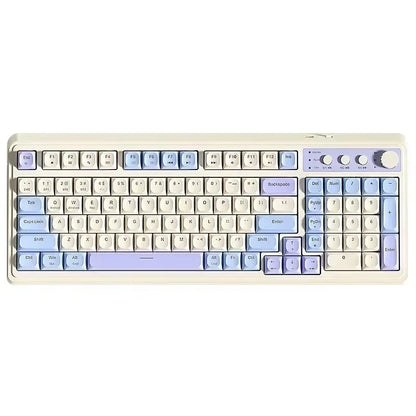 AULA S99 Keyboard 3-Mode Wireless Bluetooth Wired RGB Ergonomic 99-Key Typing Mute Gaming Keyboard Custom PC Accessories Gifts