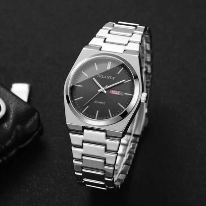 Luxury Mens Calendar Quartz Wristwatches Fashion Men Business Watches Clock Gift Reloj Hombre（Without Box）