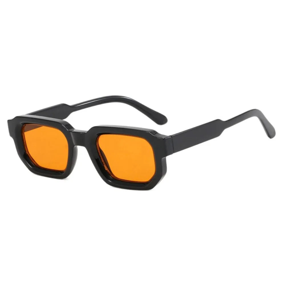 UV Protection Small Frame Square Sunglasses Punk Square Women Sun Glasses Leopard Print UV400 Retro Eyewear Photography