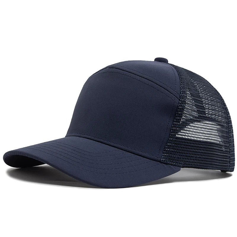 Лятна бейзболна шапка с 7 панела, модни хип-хоп шапки от мрежа, мъжки каубойски шапки, шапки с козирка, Hardtop Snapback, дамски, унисекс, готини, нови марки