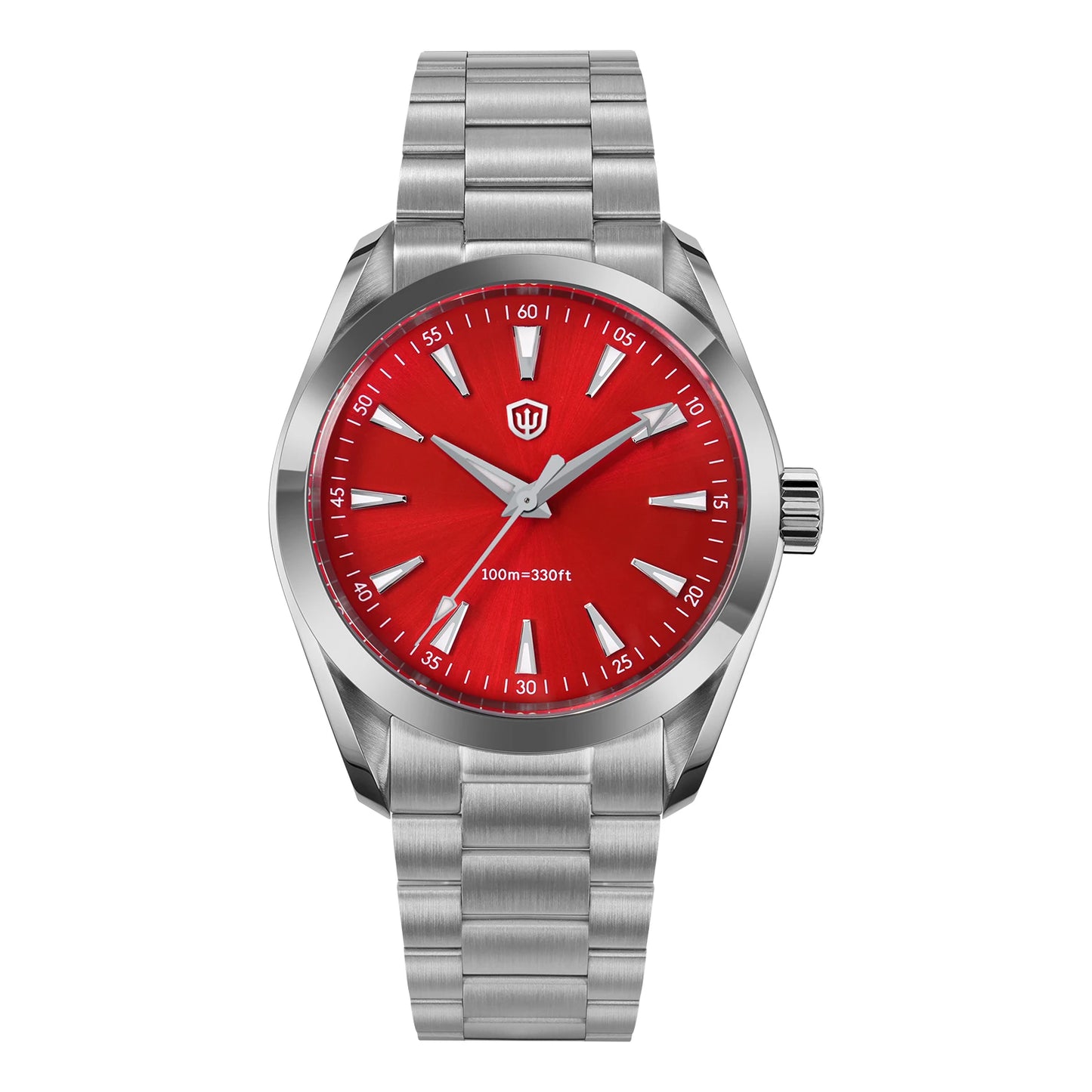 Watchdives WD0006 V2 Watch VH31 Sweep Second Quartz Movement Sapphire Luminous Stainless Steel Watches Waterproof 38mm Watch