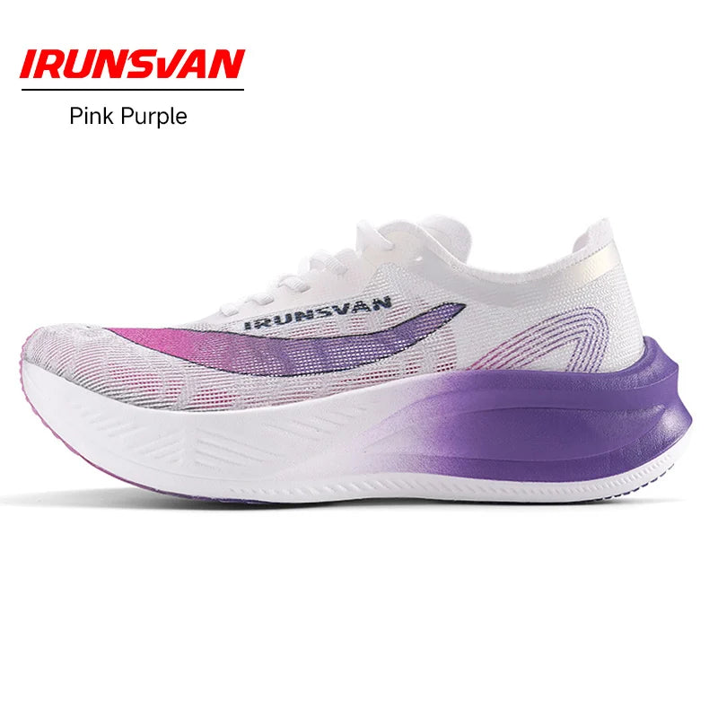 IRUNSVAN Carbon Plate Marathon Running Shoes, Professional Stable Support, Shock Absorption, Ultra-Light Rebound Sports Shoes