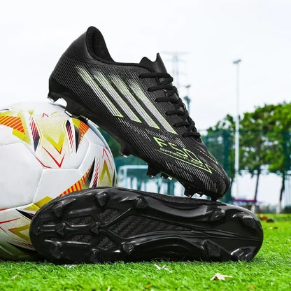 Nouvelles chaussures de football pour hommes, baskets confortables, chaussures de football professionnelles à cheville haute, chaussures de sport unisexes antidérapantes TF/FG pour garçons