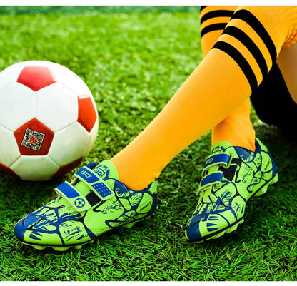 Chaussures de football pour enfants FG/TF, bottes de football pour garçons, crampons d'extérieur, crampons de futsal, chaussures de sport d'entraînement, taille 33-38