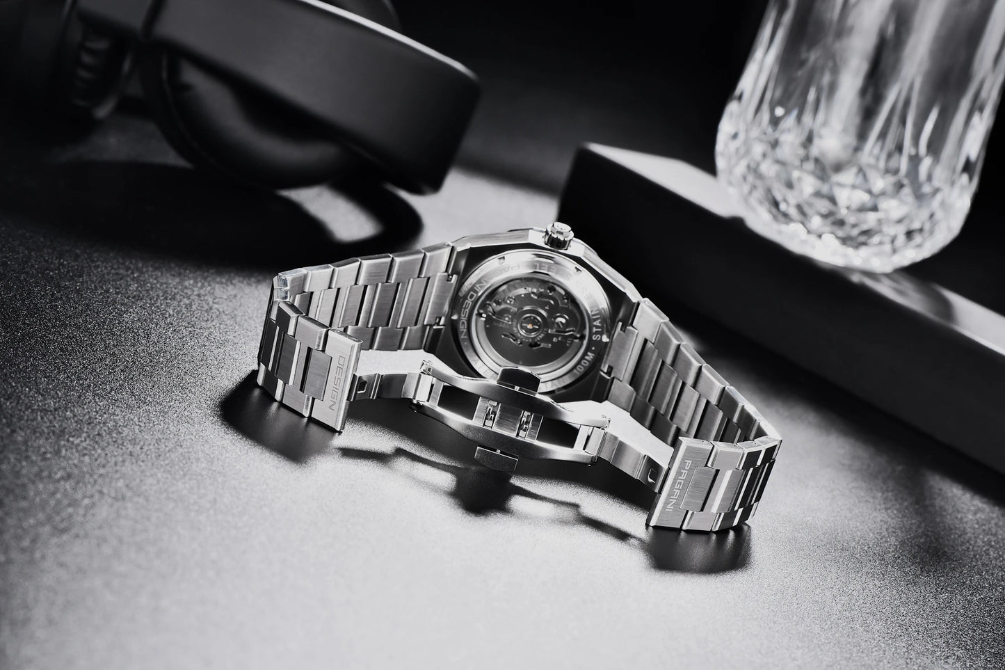 PAGANI DESIGN 8215 Men's Automatic Mechanical Watch 40MM Sapphire Stainless Steel Waterproof 10Bar Luminous C3 Reloj Hombre