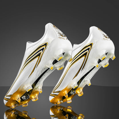 Chaussures de football pour hommes, modèle AG FG, crampons longs améliorés pour une meilleure adhérence, doublure absorbant la transpiration, crampons unisexes pour l’entraînement sur gazon, destinés aux joueurs amate