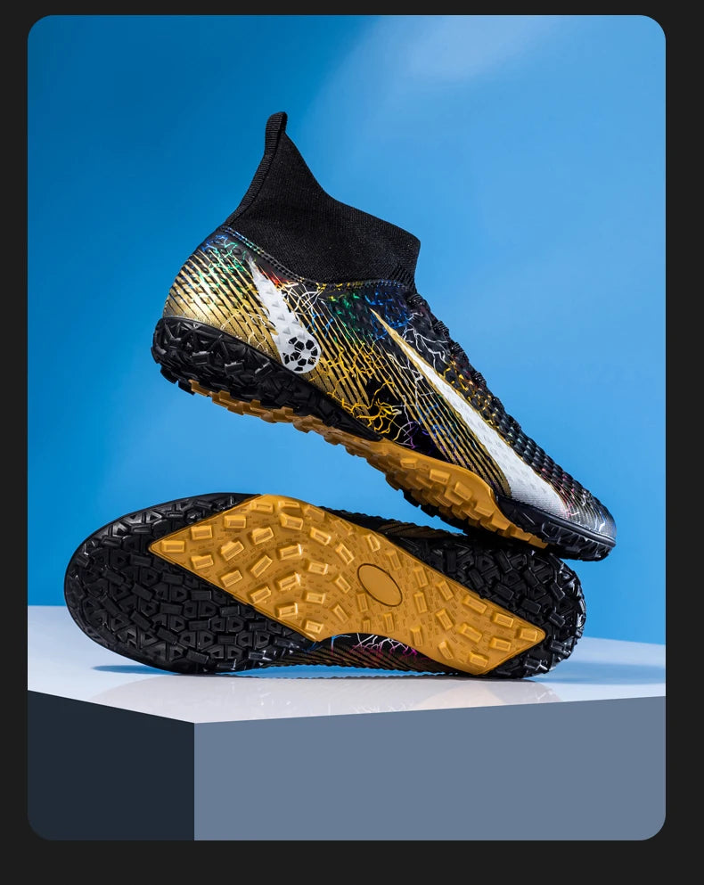 Chaussures de football coordonnantes pour hommes et femmes, chaussures de football professionnelles pour enfants, chaussures de football athlétiques en plein air, TF, FG