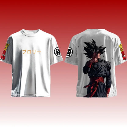 New Football Jerseys Japanese Anime Bandai Dragon Ball Goku Saiyan T-shirt Sporty Street Loose for Men and Children Christmas