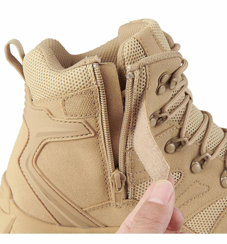Stivali tattici da combattimento migliorati da uomo per outdoor e campeggio, antiusura, a risposta rapida, scarpe da trekking, pesca e caccia, sneakers da uomo