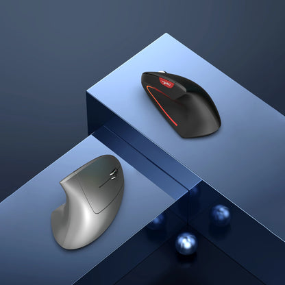 New Dual Mode Wireless Vertical Mouse Bluetooth 5.1 Silent Ergonomic 6 Buttons Type‑C 2400DPI Anti‑Mouse Hand for Office Laptop