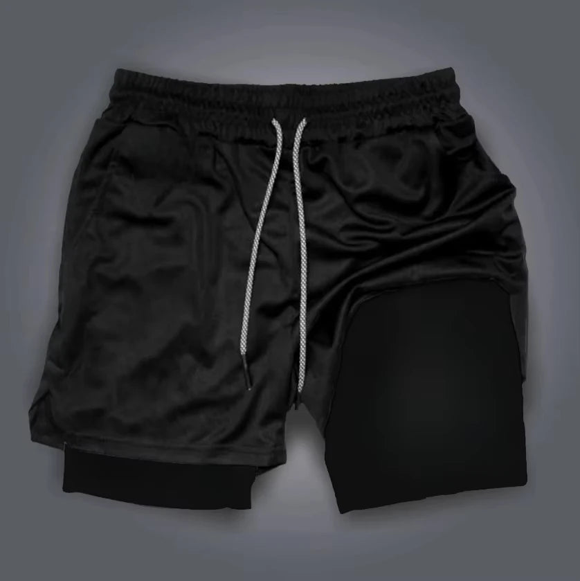 Dragon Ball Anime Majin Buu Printed Double-layer Shorts 2026 Unisex Summer New Gym Training Fast Drying Breathable Sports Shorts