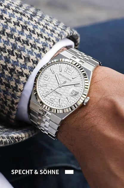 Specht & Söhne New Men's Watches Miyota 8215 Automatic Mechanical Wristwatches Stainless Steel Watch Men's Watch 37MM