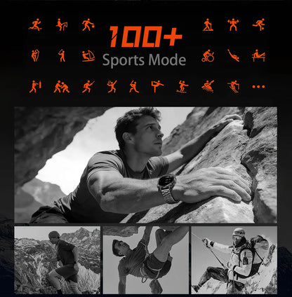2026 TANK Ultra New 1400mAh Big Battery Smart Watch Men GPS path Sport Flashlight BT Call Waterproof Outdoor Military Smartwatch