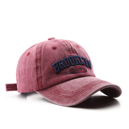 Brooklyn Baseball Caps Embroidery Breathable Retro Style Unisex Comfort Trendy Fashion Summer Hat Sun Protection Curved Brim