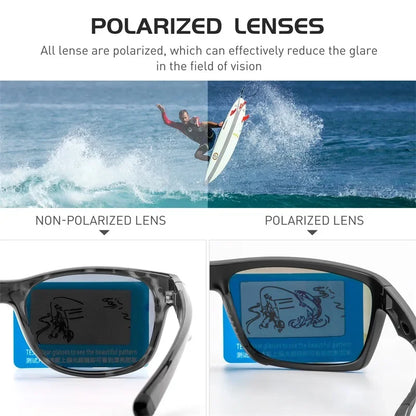 Kapvoe Polarized Hiking Eyewear Sunglasses for Men UV400 Lens Sunglasses Glasses PC Lens Glasses HD Lens Outdoor Sunglasses 2026