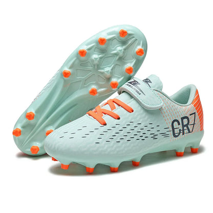 Nouvelles chaussures de football pour enfants, chaussures de sport d'extérieur, chaussures de football pour garçons et filles, chaussures de football à boucles, chaussures de futsal, pointures 28-39