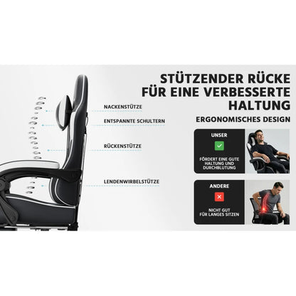 Gaming chairs, office chairs, desk chairs, and swivel chairs. Made with breathable fabric, equipped with 360° swivel casters and seats for easy movement, and featuring soft and comfortable cushions.