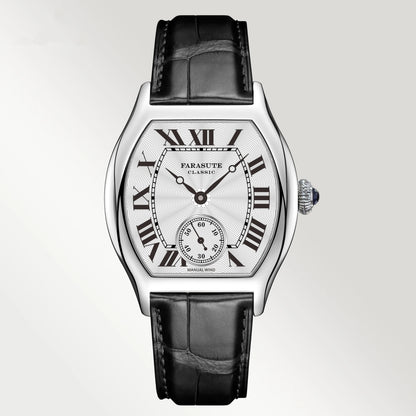 FARASUTE New Classic Hangzhou Customized Movement Manual Mechanical Watch Men Sapphire Crystal Small Second 50m Waterproof reloj