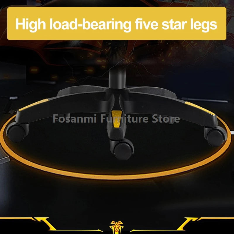 Esports Gamers Swivel Chair with Armrests Internet Anchor Racing Chair High-quality Leather Home Office Computer Gaming Chairs