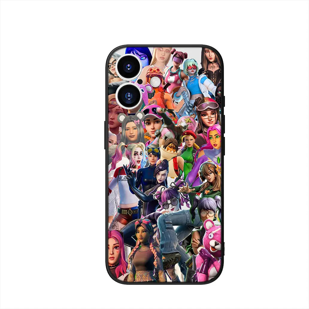 Ovitek z motivom igre F-ForTnites za Samsung Galaxy A07 A13 A12 A23 A42 A50 A51 A52 A53 A70 A71 A72 A21S A04 Note 20 9 8 10