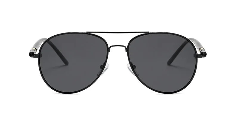 Polariserede solbriller til mænd og kvinder, farvede reflekterende briller, solbriller til bilkørsel, sorte unisex-pilotglas, UV400