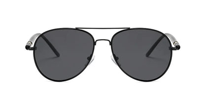 Polariserede solbriller til mænd og kvinder, farvede reflekterende briller, solbriller til bilkørsel, sorte unisex-pilotglas, UV400