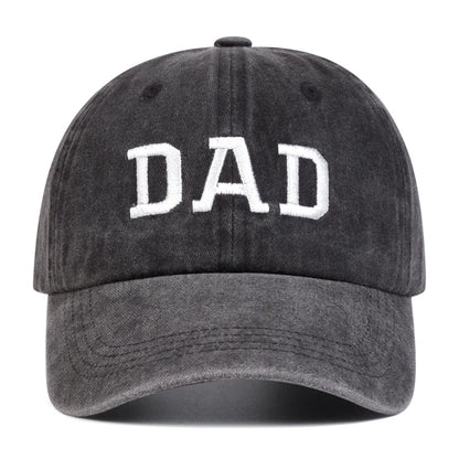 2PCS Unisex DAD MOM Letter Embroidery Wash Baseball Caps Spring and Autumn Outdoor Adjustable Casual Hats Sunscreen Hat