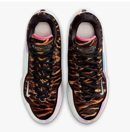 Nike genuine winter men's low cut shock-absorbing fashionable basketball shoes IO1114-100