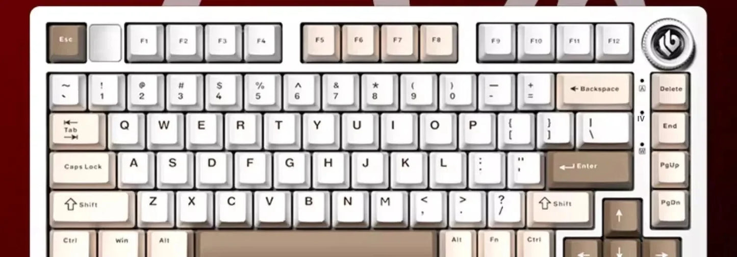 LEOBOG Hi75C Mechanical Wireless Keyboard Aluminium 3-Mode With Knob Hot Swap RGB Gasket Hi75C Gaming Keyboard Customization PC