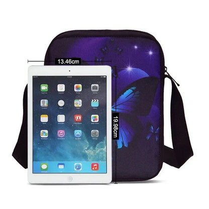 Trendige bedruckte Schulter-Umhängetasche für Jungen und Mädchen, Kinderdesign-F-FortniteS, lässige Handtasche für Herren und Damen, Handy- und Einkaufstasche